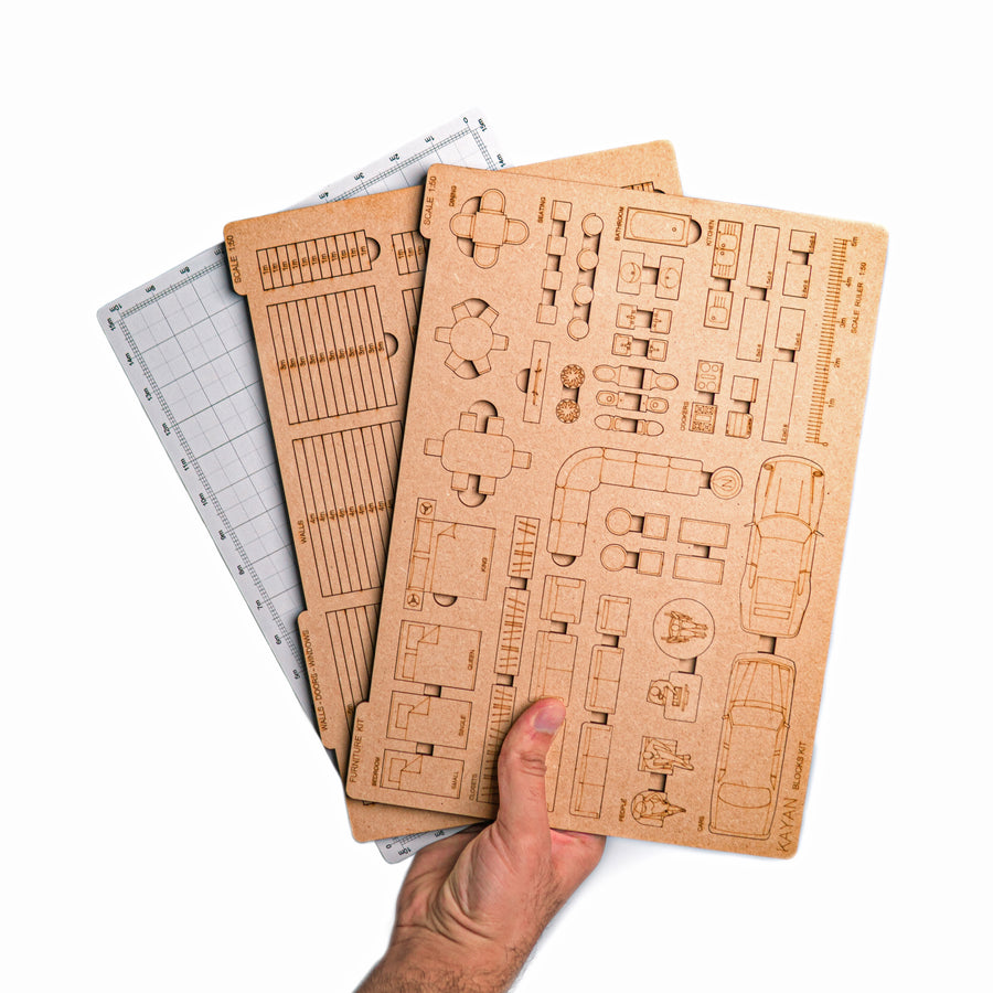 Portable Kayan Blocks leather case